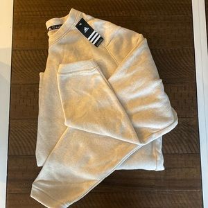 Adidas Big and Tall Cream Sweater